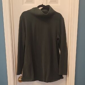 Dudley Stephens Forest Green Fleece Turtleneck